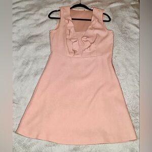 Chic Ruffled Dusty Rose Peach Sleeveless Dress for Simple Elegance US8